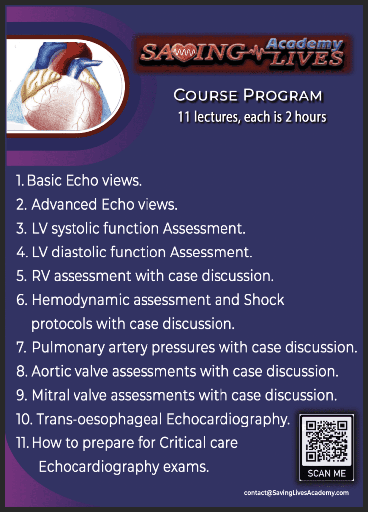 CRITICAL CARE ECHO COURSE program