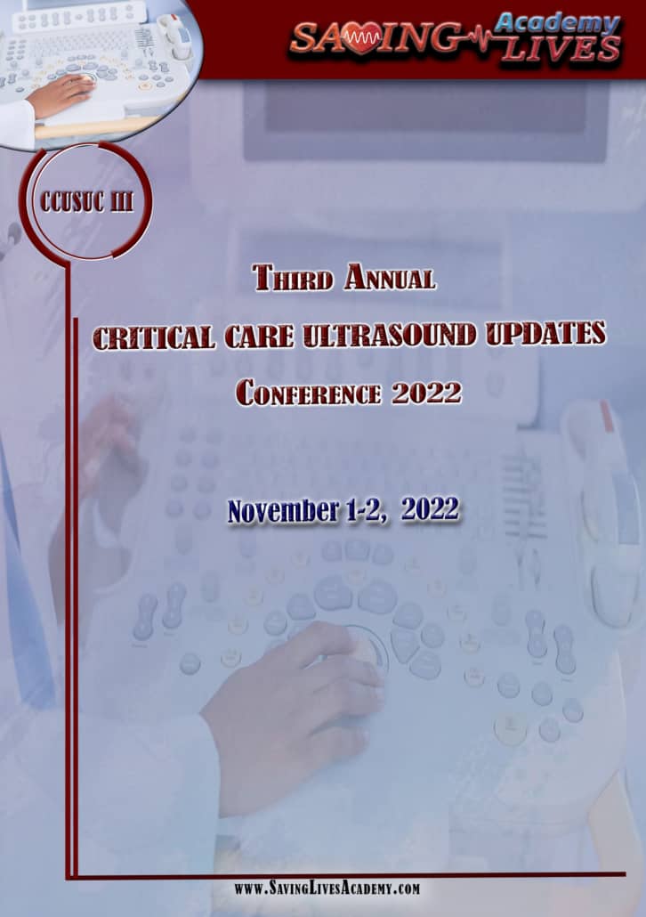 Third Critical care Ultrasound updates conference cover